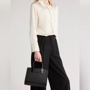 Kurt Geiger Black Denim Top-Handle Tote bag